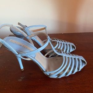 Sky Blue Strappy sling back